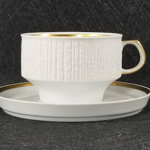 Vintage Thomas Rosenthal Arcta Gold Cup And Saucer Made In Germany