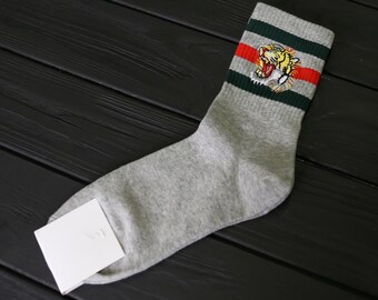 SESY Eagle Mexican Flag Unisex Crew Socks Short Sports Stocking