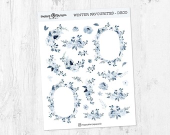Winter Favourites - Deco Stickersheet | Planner, Bullet Journal Stickers