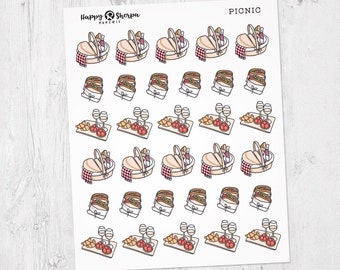 Picnic - 32 cute doodle planner stickers