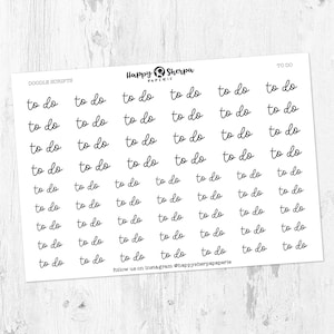 To Do - Handgeschriebene Schreibschrift-Sticker