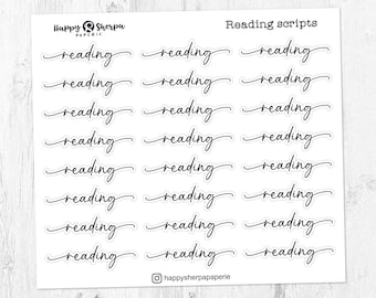 Guiones de lectura - Pegatinas decorativas del planificador frustrado