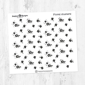Conjuntos florais - adesivos decorativos frustrados para planejador