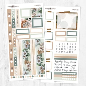Safari - Hobonichi weeks sticker kit