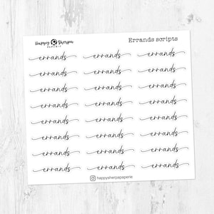 Guiones de diligencias. - Pegatinas decorativas del planificador frustradas