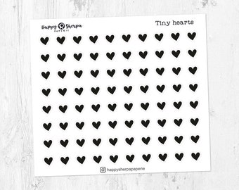Tiny Hearts - Foiled Planner Stickers