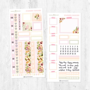 Summer Garden - Hobo weeks sticker kit