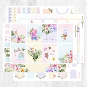 Salty - Planner stickerkit (6 vellen) - voor Happy Planner en standaard verticale planners
