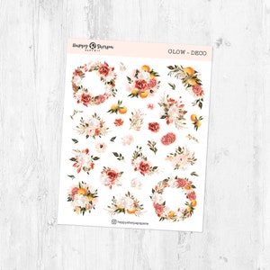 Glow - Deco Stickersheet | Planner, Bullet Journal Stickers