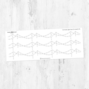 Dotted Garland Washi 2. - Autocollants Deco Planner Foiled