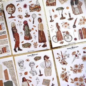Academia - Collection de journaux dessinés à la main de septembre - 10 feuilles | Agenda, Stickers Bullet Journal