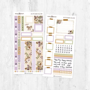 Autumn Glow - Hobonichi weeks sticker kit