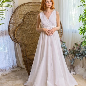 Victorian Nightgown, Cotton Nightgown, Bridal Nightgowns, Victorian lingerie, Victorian sleepwear, Women&#39;s nightgown, Vintage lingerie