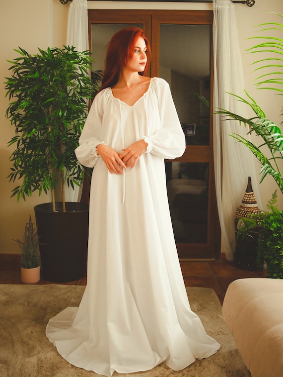 100% Cotton Nightgown, Victorian Lingerie, Vintage Nightgown, Vintage Cotton  Nightgown, White Cottage Nightgown, Plus Size White Nightgown -  Hong  Kong