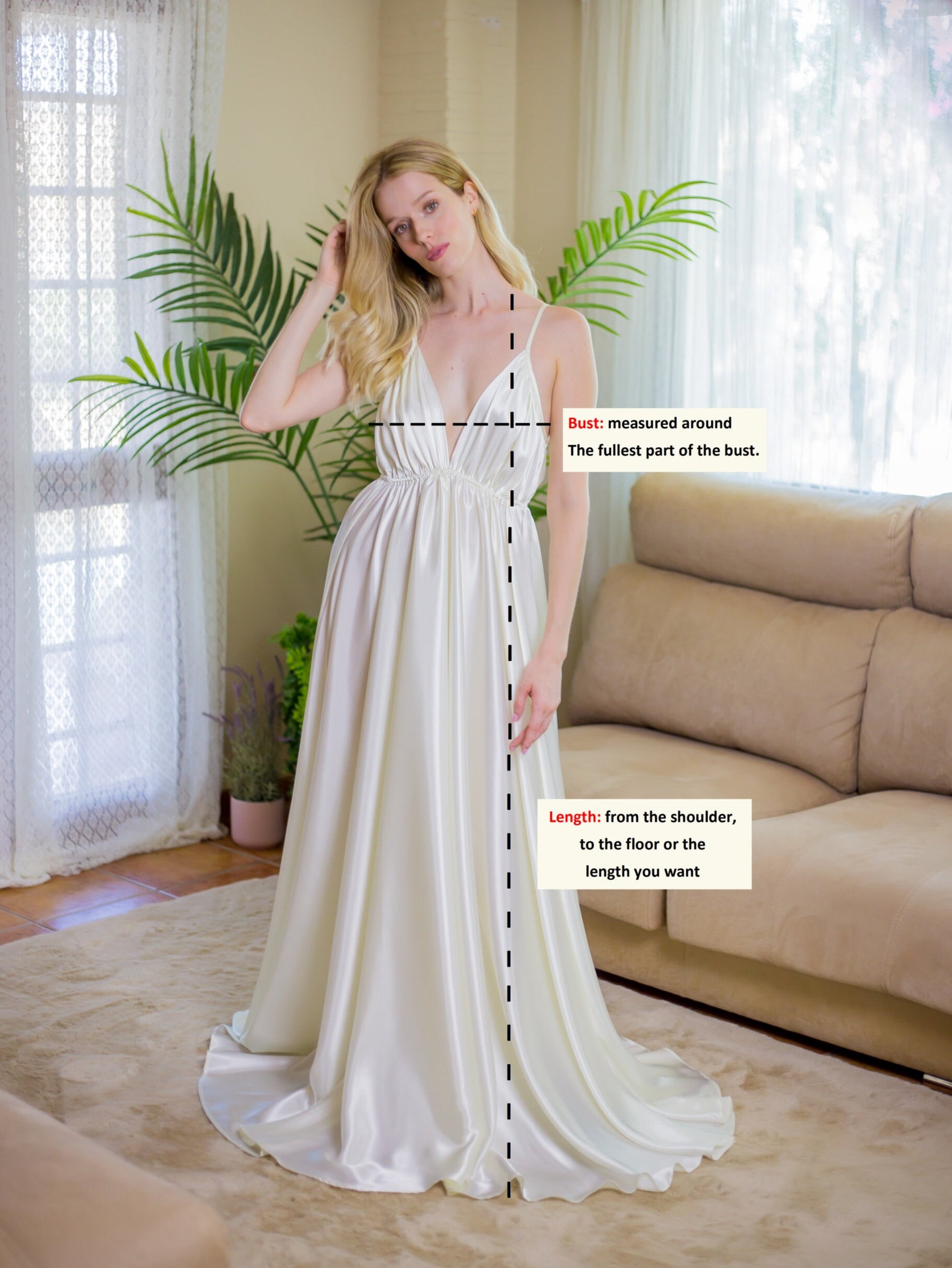 Valentine Red Backless Sheer Nightgown