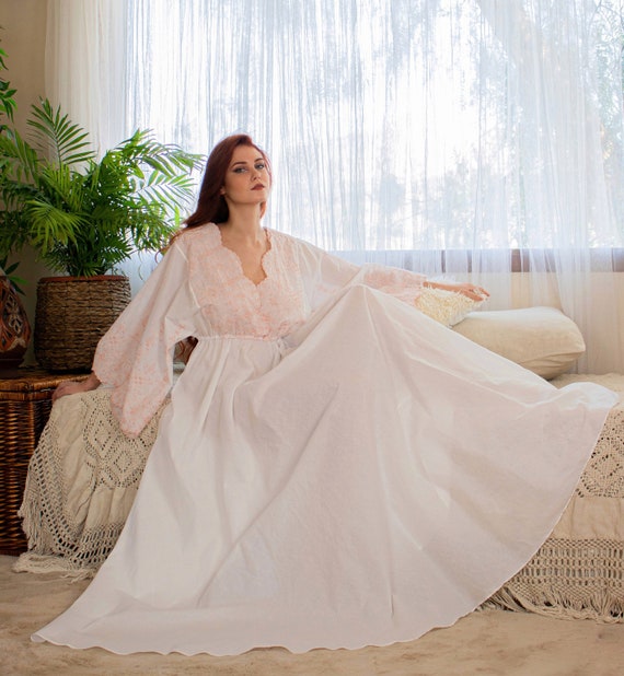 100 Cotton Loungewear Cotton Embroidered Nightgown Cotton