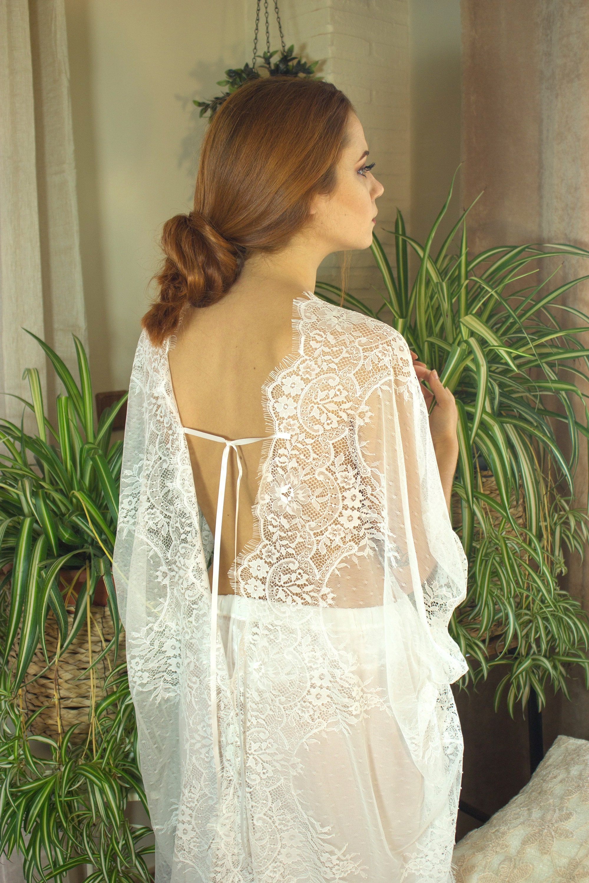 Wedding Pajamas Ivory White Lace Pajamas Lace Wedding Etsy