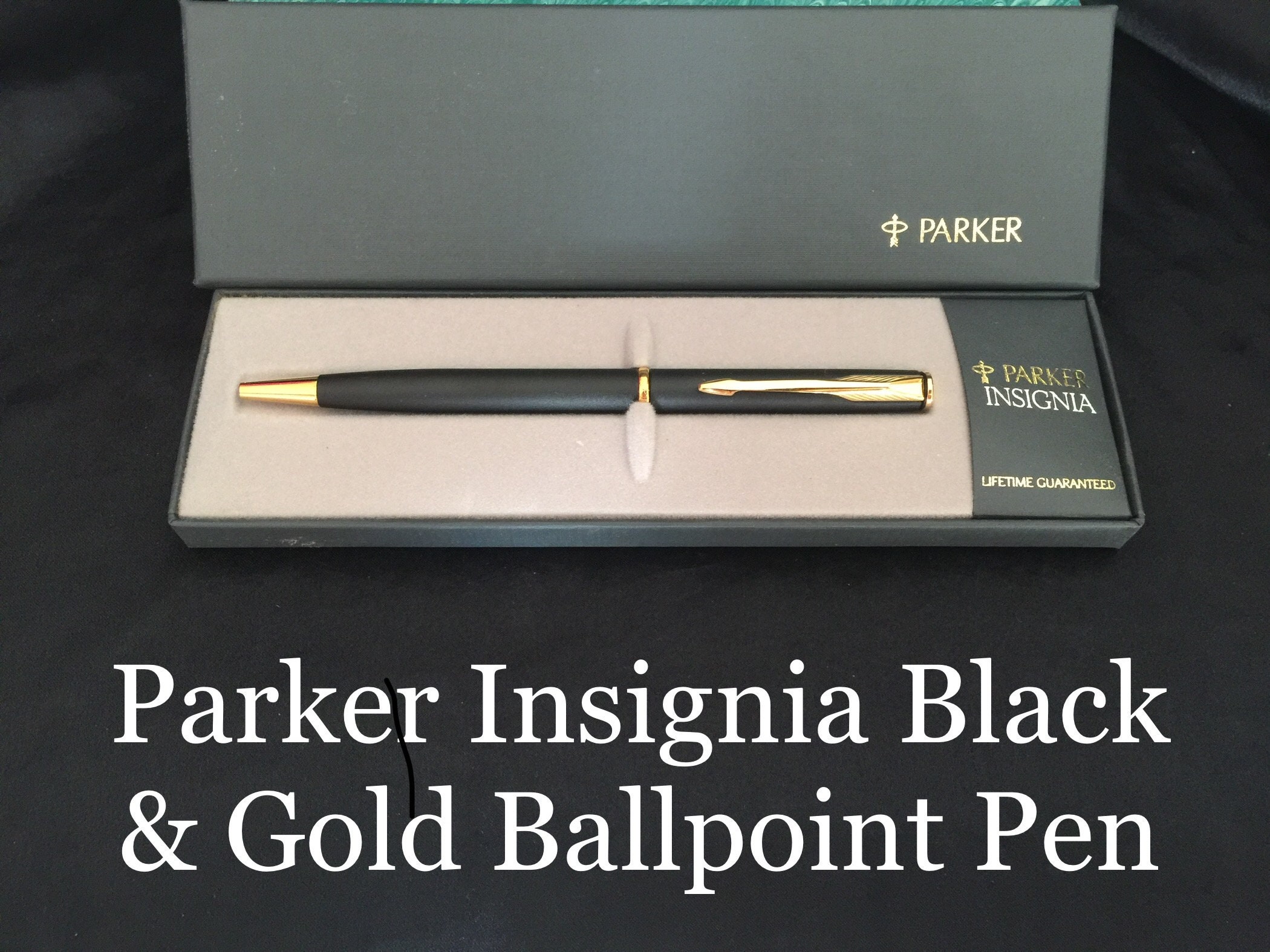 Parker Insignia Black Gold Ballpoint Pen