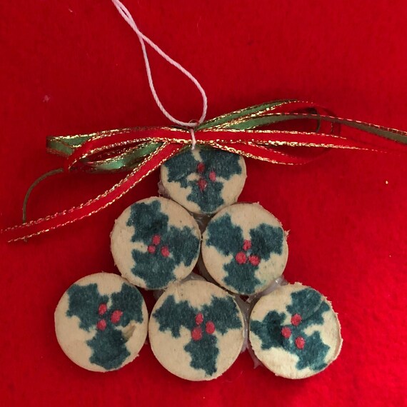 Small Sliced Cork Christmas Tree See Variations For Etsy
