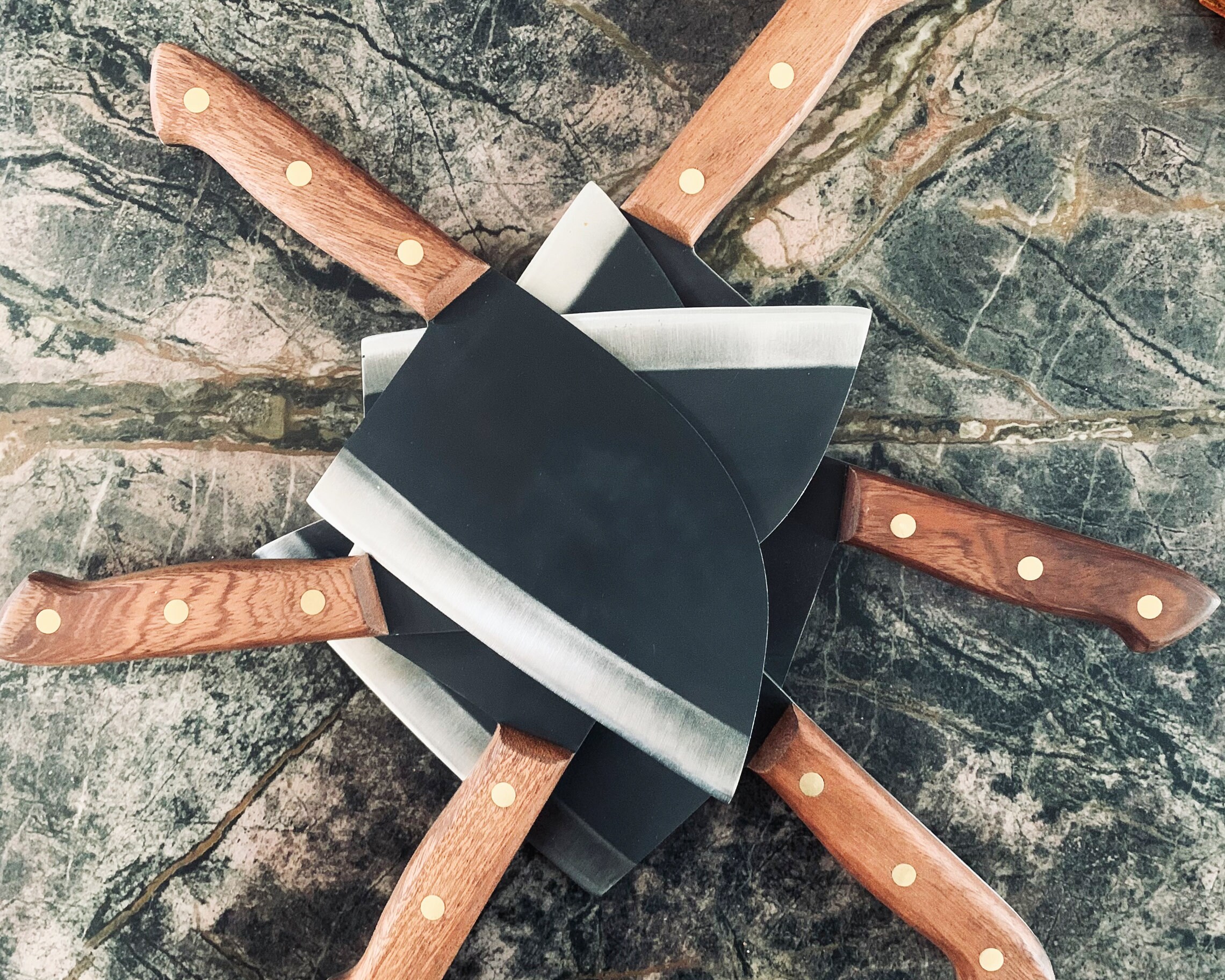 Handmade Serbian Chef Knife Almazan Style Cleaver Etsy