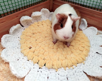 Daisy guinea pig cozy soft bed. Small pet soft bed.