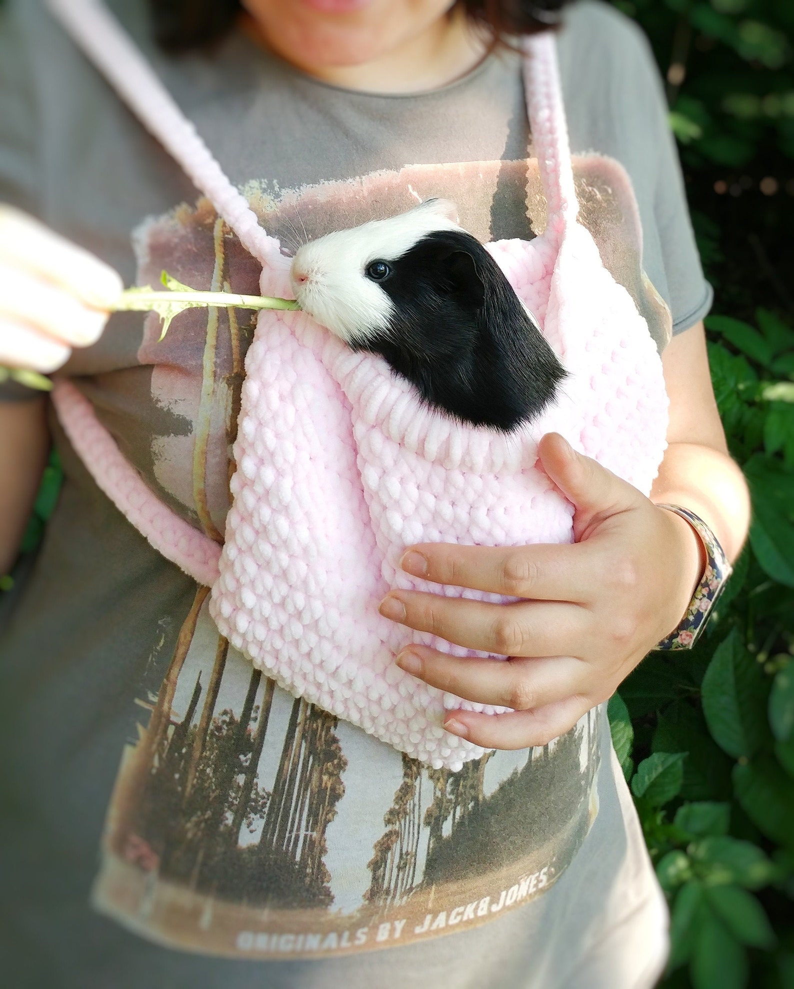 Guinea pig pink carrier. Small pet soft cozy carrier. Etsy