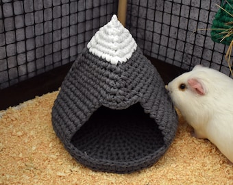 Guinea pig mountain house for cage - Small pet house -  Funny guinea pig gift