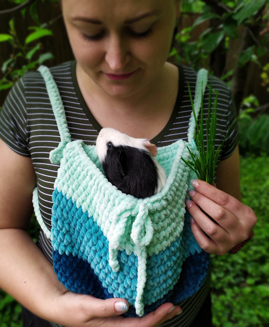 Guinea pig emerald mint carrier Small pet soft cozy carrier Etsy