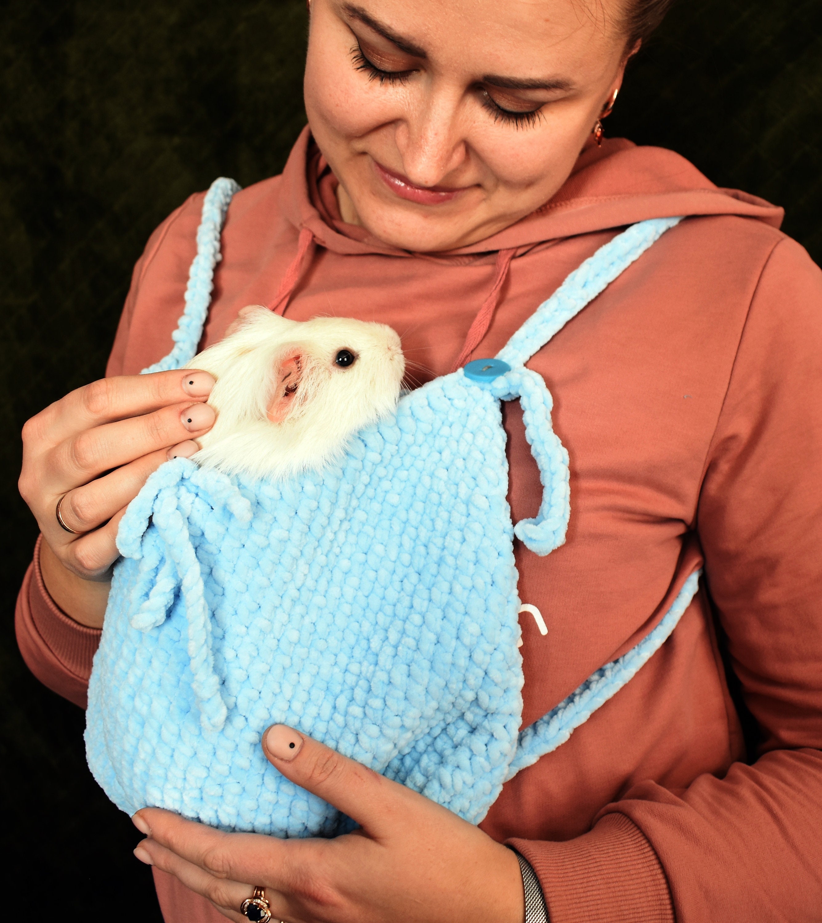 Guinea Pig Sky Blue Carrier Small Pet Soft Cozy Carrier Etsy