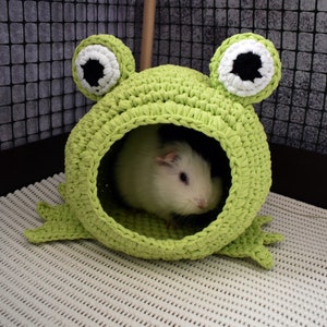 Guinea pig frog house for cage. Small pet house. Funny guinea pig gift image 8