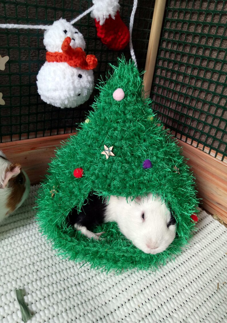 Christmas tree house for small pets Guinea pig tree house Etsy
