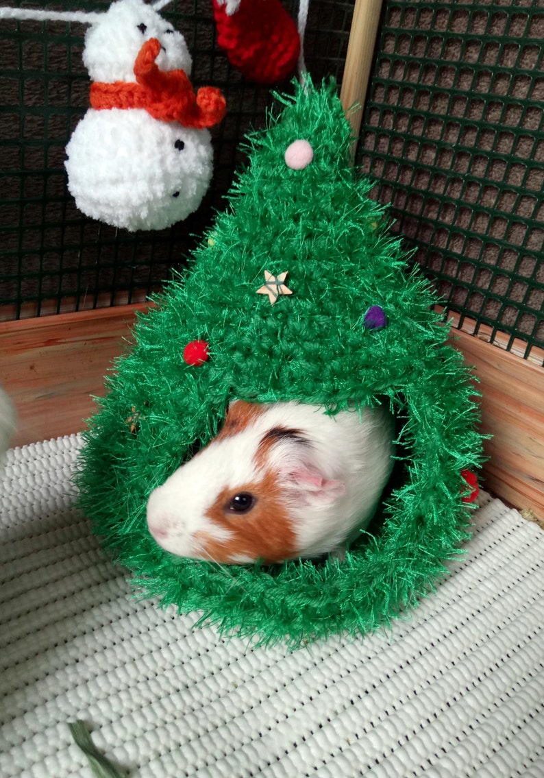 Christmas tree house for small pets Guinea pig tree house Etsy