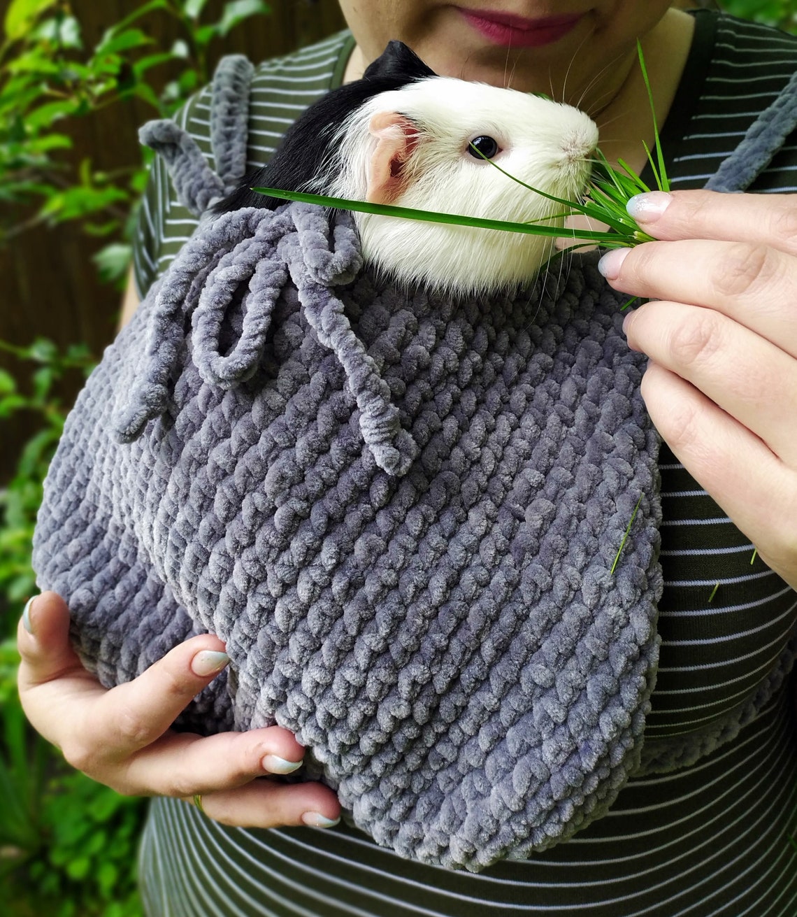 Guinea pig gray carrier Small pet soft cozy carrier Etsy