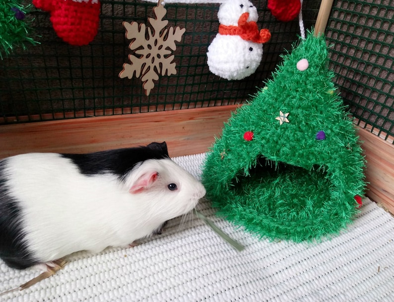 Christmas tree house for small pets Guinea pig tree house Etsy