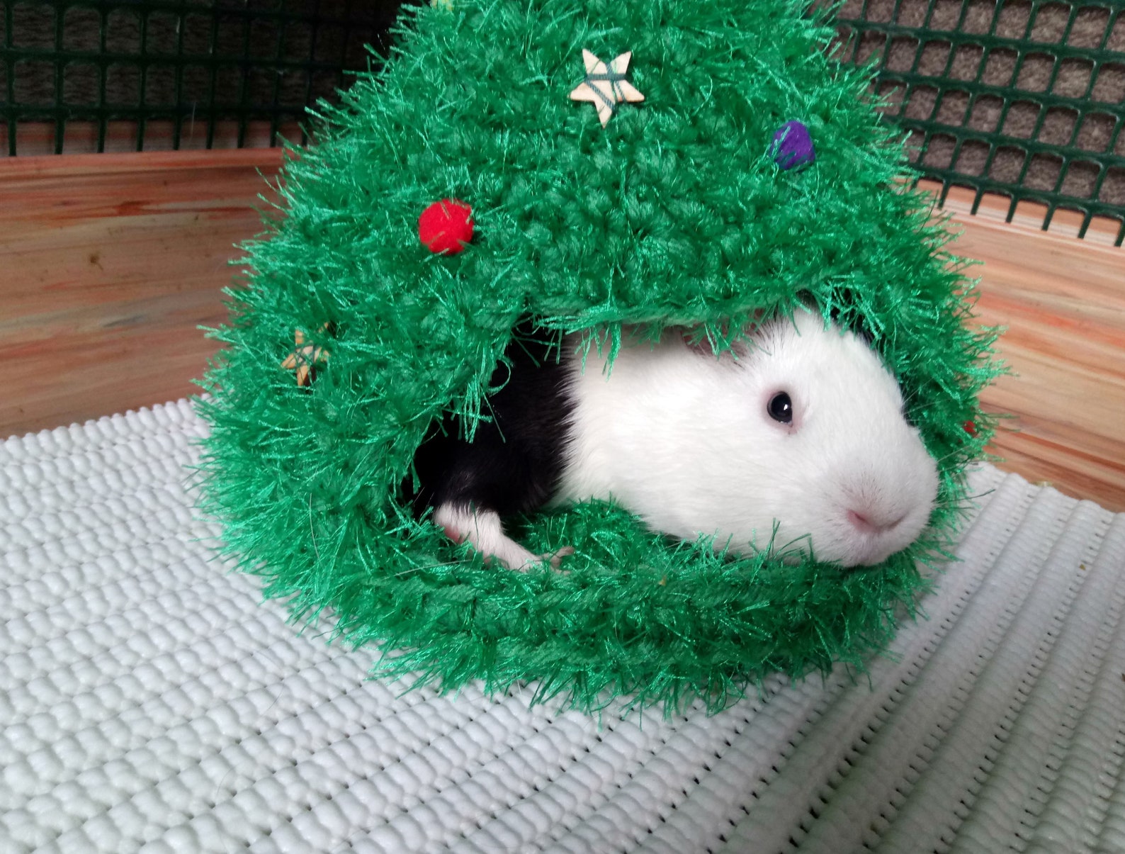 Christmas tree house for small pets Guinea pig tree house Etsy