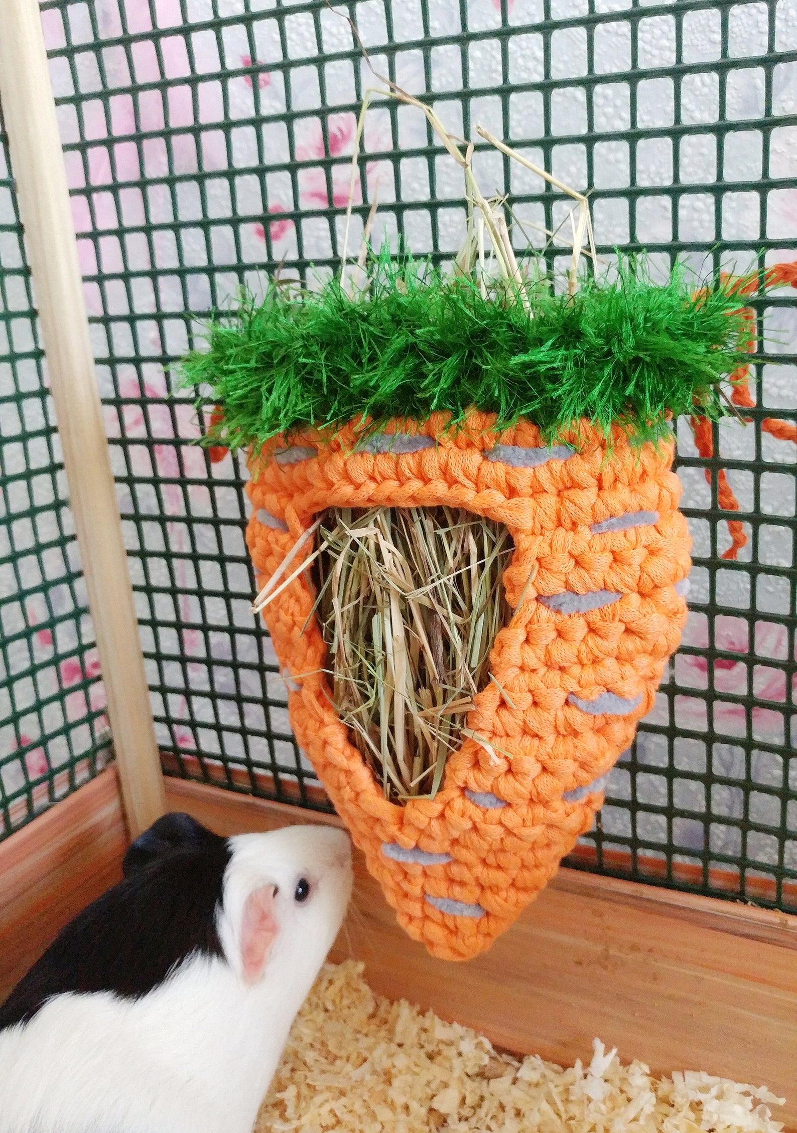 Bunny Rabbit Carrot Hay Feeder. Small Pet Hay Bag. Rabbit Etsy Canada