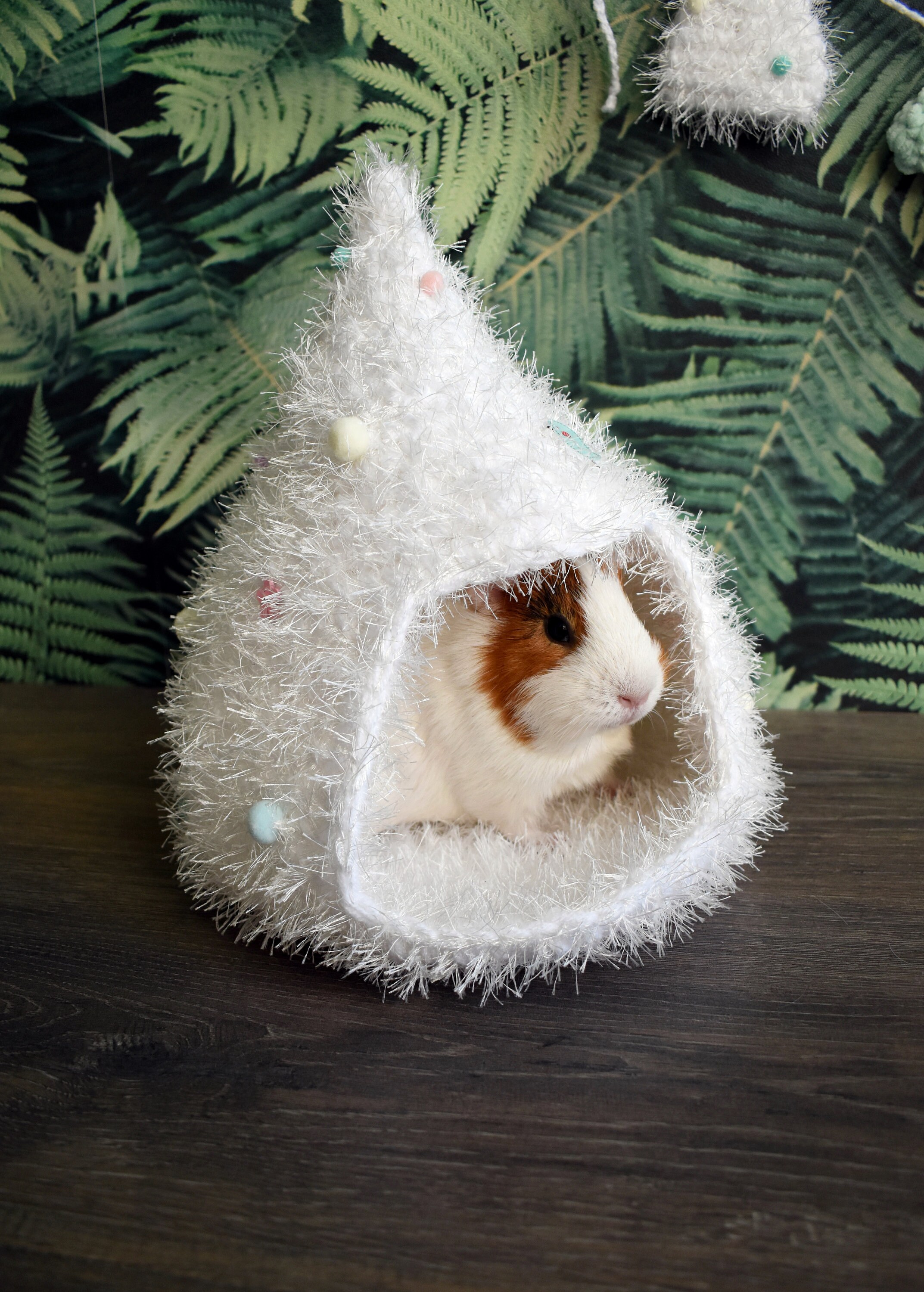 White Christmas Tree House for Small Pets Guinea Pig Tree Etsy