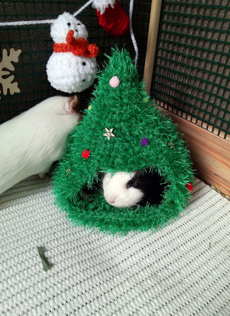 Christmas tree house for small pets Guinea pig tree house Etsy