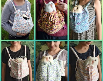 Custom Guinea pig Carrier - Small pet soft cozy carrier - Multicolour sling - Bounding pouch