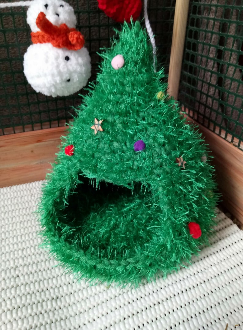 Christmas tree house for small pets Guinea pig tree house Etsy