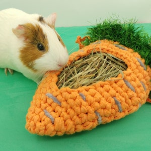 Sac à foin pour carottes et cochons d'Inde : petit accessoire pour cage pour animaux de compagnie