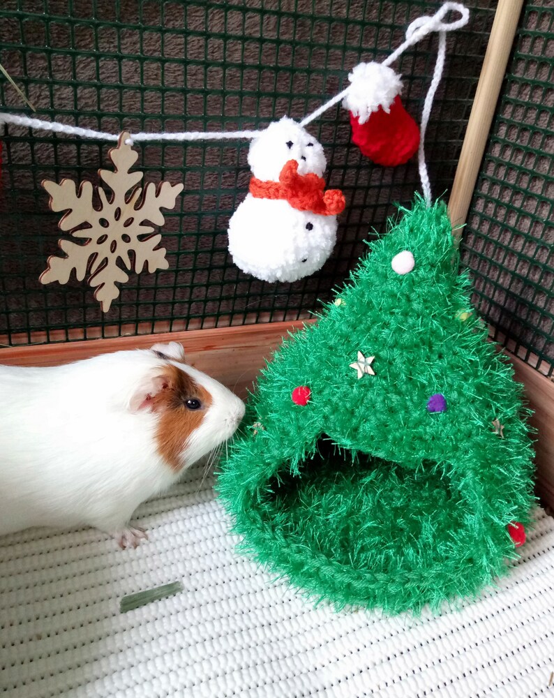 Christmas tree house for small pets Guinea pig tree house Etsy