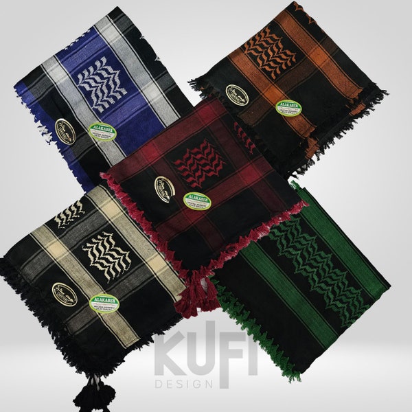 Kefiyyeh Colorful Limited Edition Palestine Scarf Style Kufiyah Headscarf for Men and Women, Traditional Shemagh