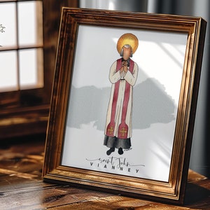 Saint John Vianney / Catholic Priest / Saint Print / Catholic / Catholic Gift