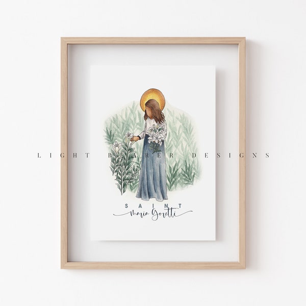 Maria Goretti / Saint Print / Catholic / Catholic Gift