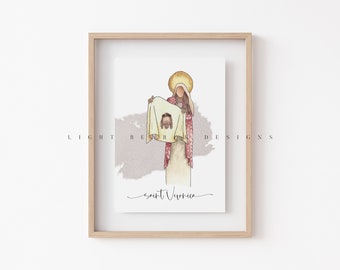 Saint Veronica / Saint Print / Catholic / Catholic Gift