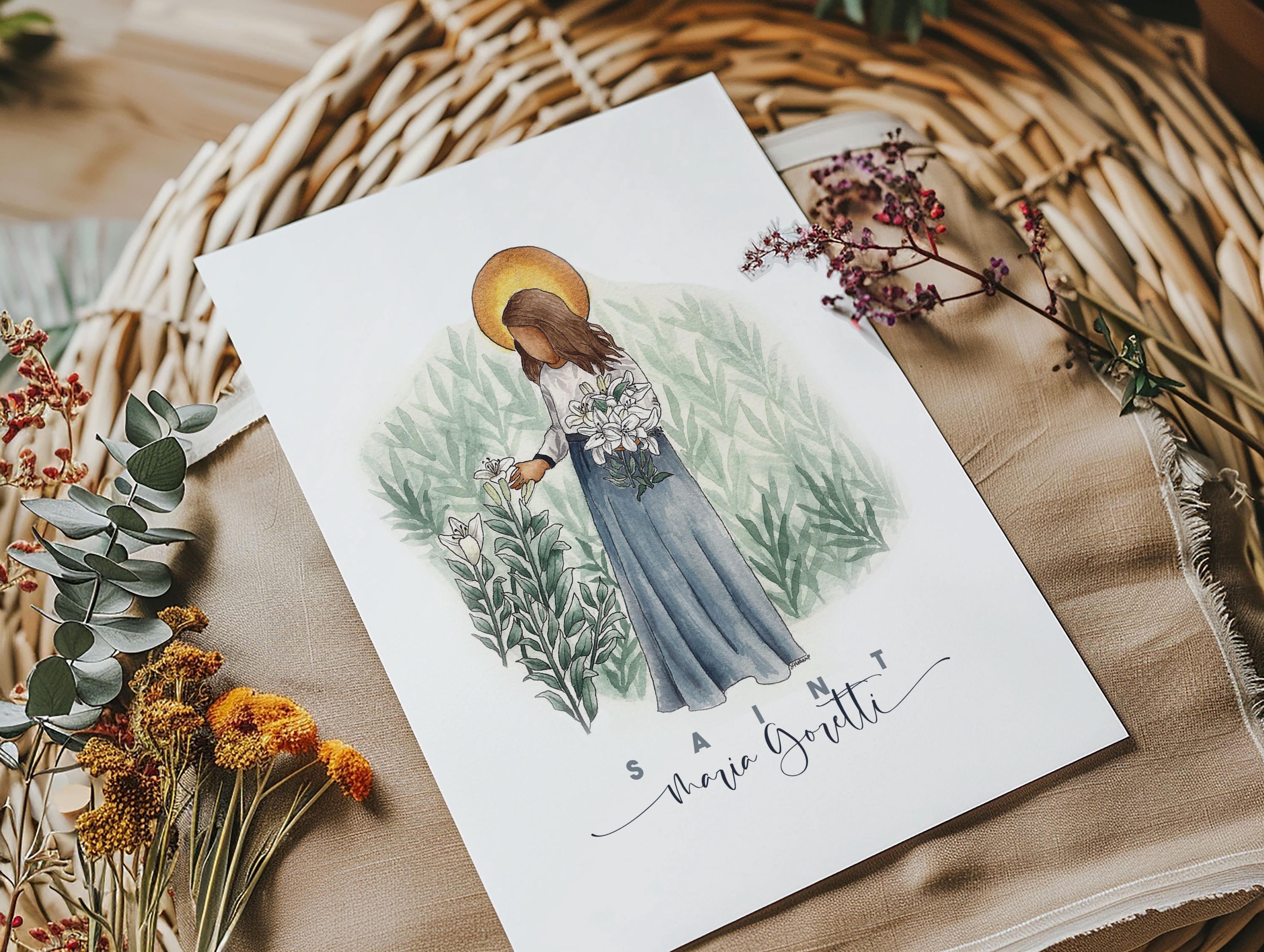 Maria Goretti / Saint Print / Catholic / Catholic Gift - Etsy