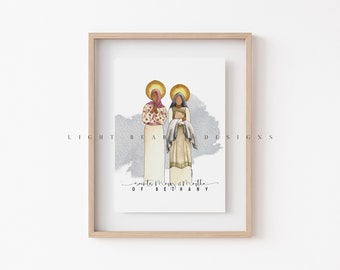 Mary and Martha Catholic Print / Catholic Printable / Digital Download ...