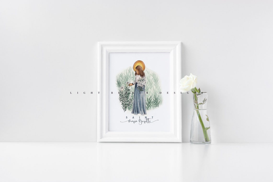 Maria Goretti / Saint Print / Catholic / Catholic Gift - Etsy