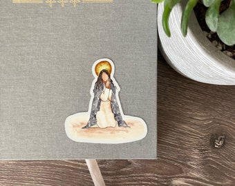 Sticker / Saint Mary Magdalene / Catholic / Watercolor / Catholic Gift